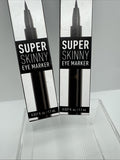 (2) NYX SSEM01 Carbon Black Super Skinny Eye Marker Eyeliner COMBINESHIP