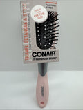 Conair Pink Cushion Velvet Touch Hair Brush Compact Mid Sz Soft Grip COMBINESHIP