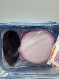 Blue Packed Party Nail Mani Pedicure Set File Confetti Bag Toe Separator Buffer
