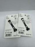 (2) Scunci Conair Barrette Snap Clip Crystal Rhinestone Black Formal COMBINESHIP