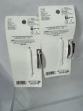 (2) SCUNCI Conair Silver Large Claw Clip Jaw Jumbo Thick Hair COMBINESHIP
