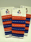 (3) Scunci Ponytailers Red White Blue 4th July Patriotic 6pc Hair TieCOMBINESHIP