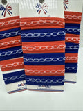 (3) Scunci Ponytailers Red White Blue 4th July Patriotic 6pc Hair TieCOMBINESHIP