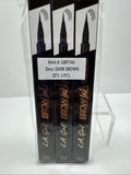 (3) L.A. Girl Brow Ink Micro Brush Detailed Pen Dark Brown Fill Line COMBINESHIP