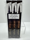(3) L.A. Girl Brow Ink Micro Brush Detailed Pen Dark Brown Fill Line COMBINESHIP