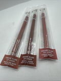 (3) e.l.f. Pinky Swear Mauve Aside Truth Bare Nude Creme Glide Lip Liner Pencil
