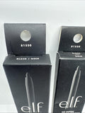 (2) e.l.f. Black 81330 No Budge Retractable Eyeliner Water-Resistant COMBINESHIP