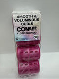 Conair Smooth & Voluminous Curls #61117Z  12 Pk Self Grip Thermal Rollers Waves