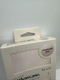 Kitsch Blush Pink 100% Satin PIllowcase Standard 26" x 19" Zip Closure Hair