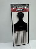 Goody Ace Metal Hair Pick Comb Women Men Black Handle Detangle Style Lift