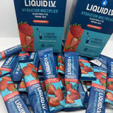 (75) Liquid I.V. Electrolyte Drink Mix Hydration Multiplier Strawberry 7/26+