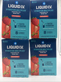 (4) Liquid I.V.  Electrolyte Mix Hydration Multiplier 15 Strawberry COMBINESHIP