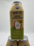 Maty's Organic Mucus Cough Syrup Honey Ginger Cinnamon Apple 6oz COMBINESHIP