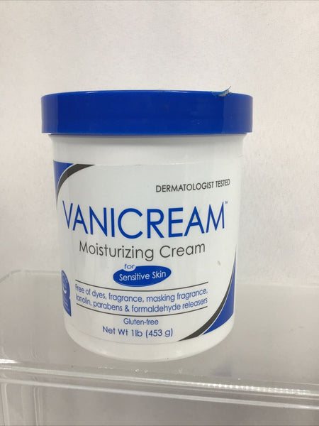 Vanicream Skin Cream jar moisturizing sensitive fragrance free 1lb