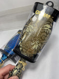 (2) Conair Nylon Bristle Brushes Cushion Regular Size. Blue Gold
