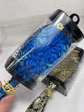 (2) Conair Nylon Bristle Brushes Cushion Regular Size. Blue Gold
