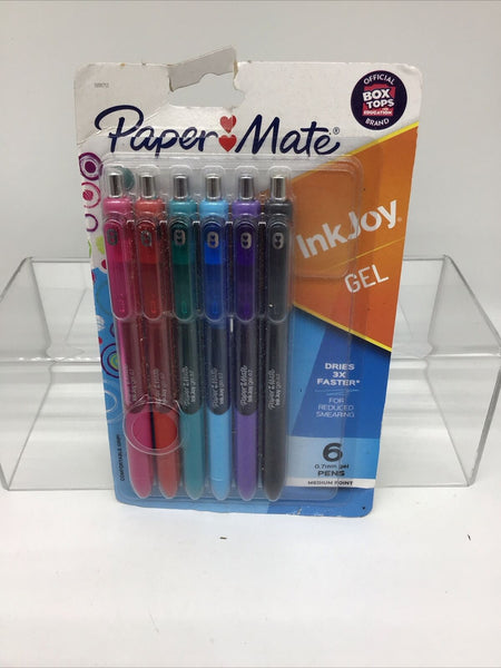 Paper Mate InkJoy Gel Pens, 0.7mm Medium Point, Assorted Colors, 6 Count