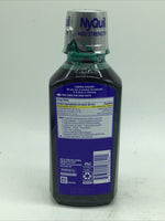 Vicks NyQuil, severe cough, cold blue headache, 12oz liquid max strength night