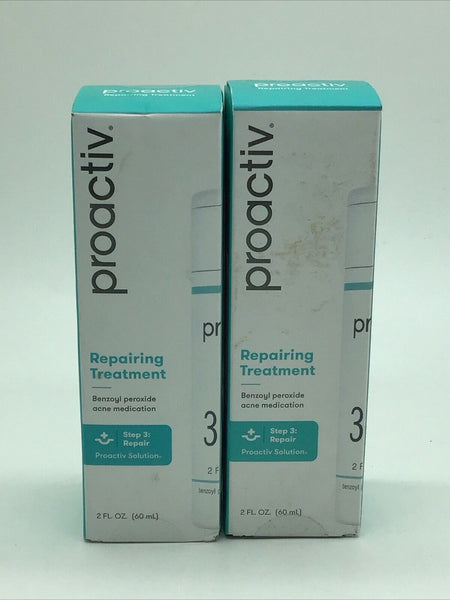 (2) Proactiv Repairing Treatment Benzol Peroxide Acne Treatment Step 3 2oz