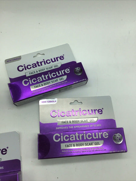 (2) Cicatricure Face & Body Scar Gel, Scar Treatment For Old & New Scars 1 Oz