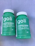 (2) New Goli Nutrition 3-in-1 Pre + Post + Probiotics, 60 Gummies Each 08/25