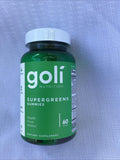 Goli Nutrition Super Greens, Vegan Gluten Free 60 Gummies Each 11/24