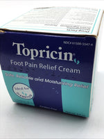 Topricin Foot Pain Relief Therapy Cream Fast Pain Relieving Rub 4oz