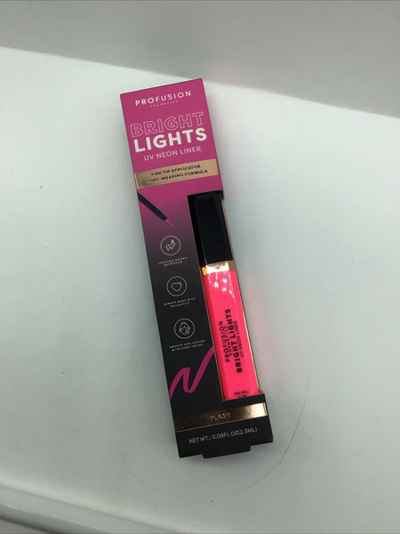 Profusion Cosmetics Bright Lights UV Neon Graphic Lip Eye Liners Pink Flash Fine