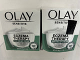 (4) Olay Sensitive Eczema Therapy Skin Relief Cream Colloidal Oatmeal moisturize