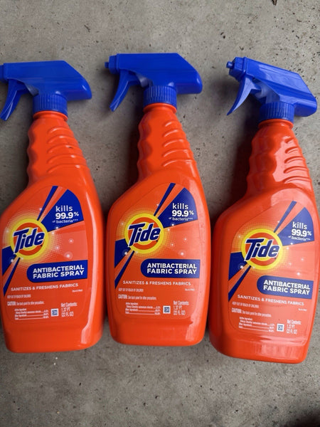 (2) Tide Antibacterial Fabric Spray Original Scent Sanitize Fabric 22oz Laundry