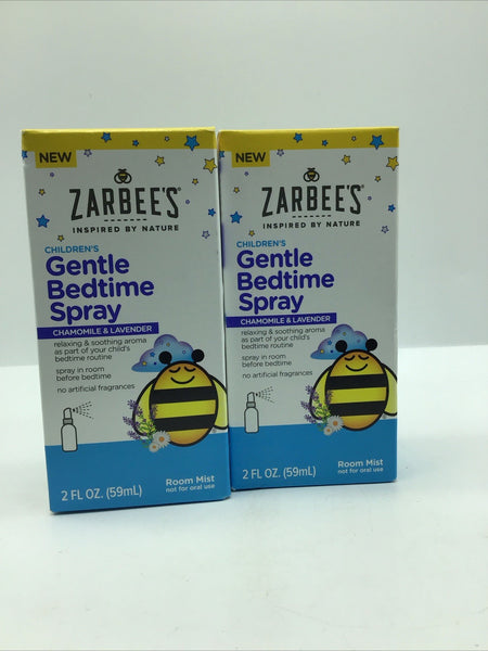 (2) Zarbee's Children's Gentle Bedtime Spray Room Mist 2oz. 425 COMBINESHIPPING