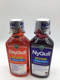 (2) Vicks Nyquil and Dayquil Severe Cough Cold & Flu Relief Liquid  7/26