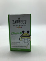 Zarbee's Vitamin D Drops for Infants (10mcg) Baby & Toddler Liquid 4/25