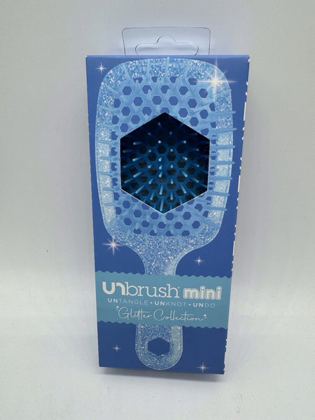 FHI Heat UnBrush Detangle Vented Blow Out Flex Brush Glitter 9” Mini COMBINESHIP