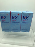 (3) K-Y Liquid Personal Lubricant Liquid Classic 2.4oz Smooth Natural