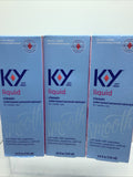 (3) K-Y Liquid Personal Lubricant Liquid Classic 4.5oz Smooth Natural