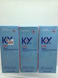 (3) K-Y Jelly Classic Water Based Glide Gentle Personal Lubricant 4oz
