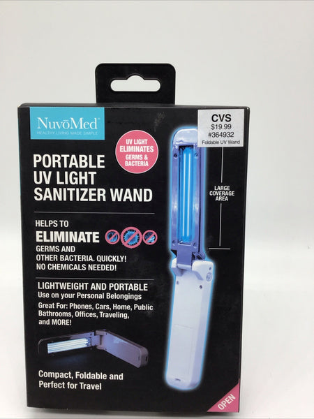 NuvoMed Portable Disinfecting Light Wand Portable Foldable Travel Combine Ship