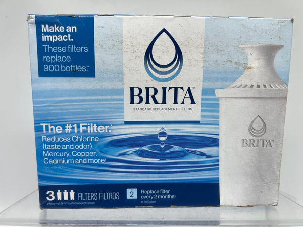 Brita Standard Filter Pitcher Replacement Filter 3 Pk Water Filter COMBINE SHIP