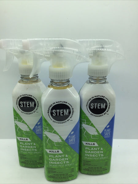 (3) Stem Plant Pest Spray Water-Based Botanical Insecticide for Indoor/Outdoor