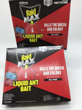 (2) Raid Max Liquid Ant Bait Ant Traps Indoor & Outdoor Insect Repellent 4pk