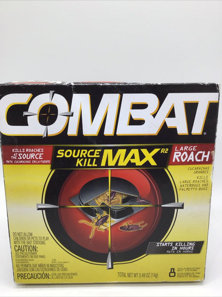 Combat Max Large Roach Killing Bait Stations Child-resistant 8 Count COMBINESHIP