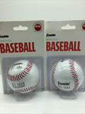 (2) Franklin Leather Red Stitch Core Cork Baseball Official COMBINESHIP