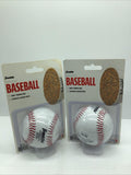 (2) Franklin Leather Red Stitch Core Cork Baseball Official COMBINESHIP