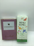 (2) Gloria Vanderbilt &Wind Song Prince Matchabelli Perfume Spray women gift Set
