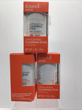 (3) Found Active Exfoliating Cleansing Stick Face Natural Coconut Face Body 1 Oz