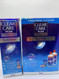 (3) Clear Care Plus HydraGlyde Cleaning and Disinfecting Solution 3x 12oz
