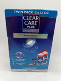 (3) Clear Care Plus HydraGlyde Cleaning and Disinfecting Solution 3x 12oz