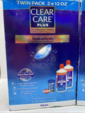 (2) Clear Care Plus HydraGlyde Cleaning and Disinfecting Solution 4x 12oz