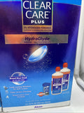 (2) Clear Care Plus HydraGlyde Cleaning and Disinfecting Solution 4x 12oz